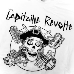 T-shirt blanc “Pirate” Capitaine Révolte
