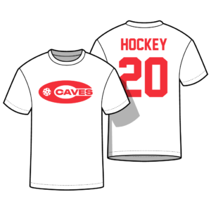 Ensemble de 2 t-shirts (1 noir, 1 blanc) – Ligue de Hockey Cosom pour les Caves