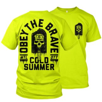 T-shirt "Cold Summer" néon - Obey The Brave