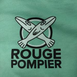 Hoodie crop top “Poisson” – Rouge Pompier