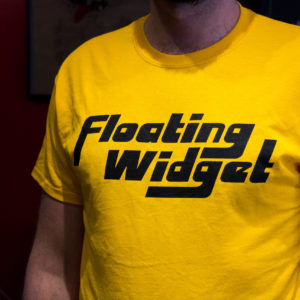 T-Shirt Floating Widget noir ou jaune