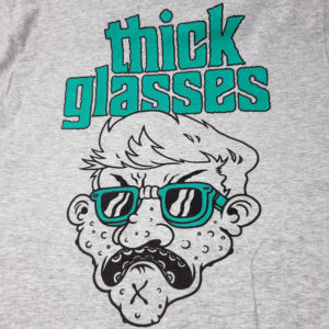 T-Shirt Nerd Thick Glasses