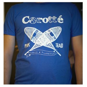 T-shirt bleu – Carotté