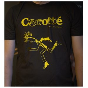 T-shirt Carotté brun/jaune