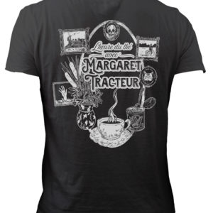 PRÉCOMMANDE - T-shirt "Heure du thé" (noir ou beige) - Margaret Tracteur